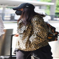 Priyanka Chopra Aces Airport Look In Dior Leopard Print Sweatshirt