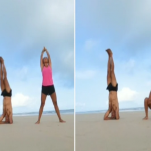 Milind Soman, Ankita Konwar Shares Glimpse of Their Robust Yoga session