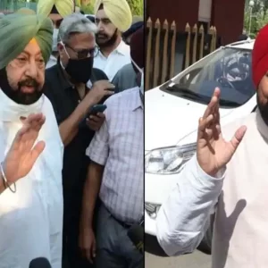 Punjab CM Channi arrives at former Chief Minister Captain Amarinder Singh's farmhouse in Mohali
