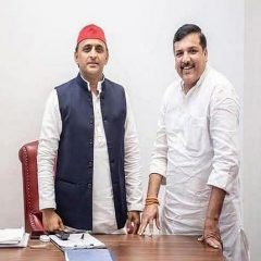 SP-AAP alliance in the offing? Akhilesh Yadav meets Sanjay Singh