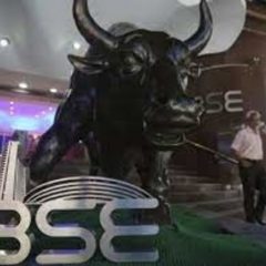 Equity indices volatile, Sensex down by 38.10 points