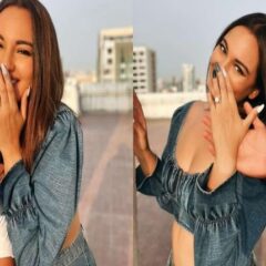 Sonakshi Sinha Flaunts Her Diamond Ring While Posing With Mystery Man