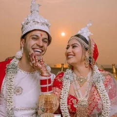 Krishna Mukerjee Marries Boyfriend Chirag Batliwalla In Bengali Ceremony