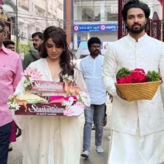 Samantha Ruth Prabhu Begins 'Shaakuntalam' Promotions, Seeks Blessings At Hyderabad's Peddamma Temple