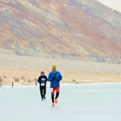 Ladakh sets Guinness world record for high altitude frozen lake half-marathon
