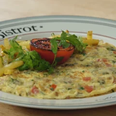 Masala Omelette With Potato Fries Recipe